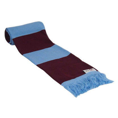 Claret-Blue - Back - Fan Originals Unisex Adult Burnley Retro Hat And Scarf Set