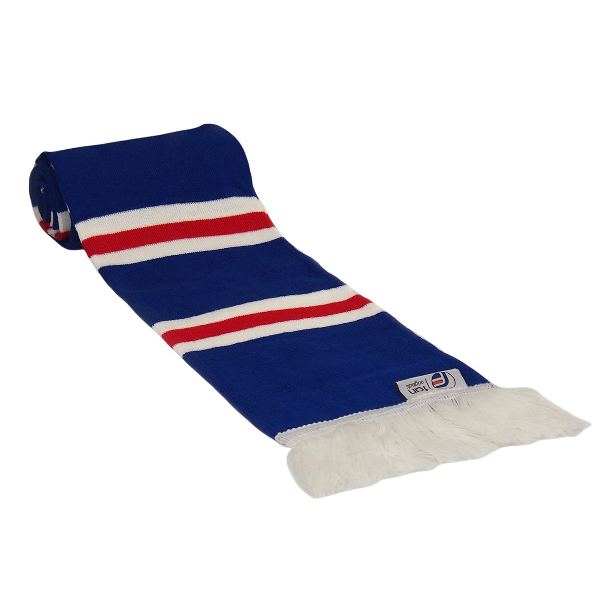 Blue - Back - Fan Originals Unisex Adult Rangers Retro Knitted Hat And Scarf Set