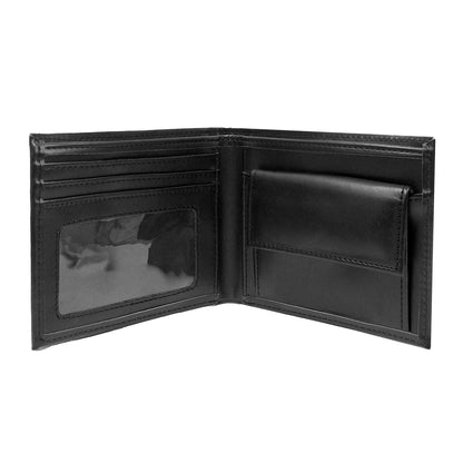 Black - Back - Aston Villa FC Crest Faux Leather Football Wallet