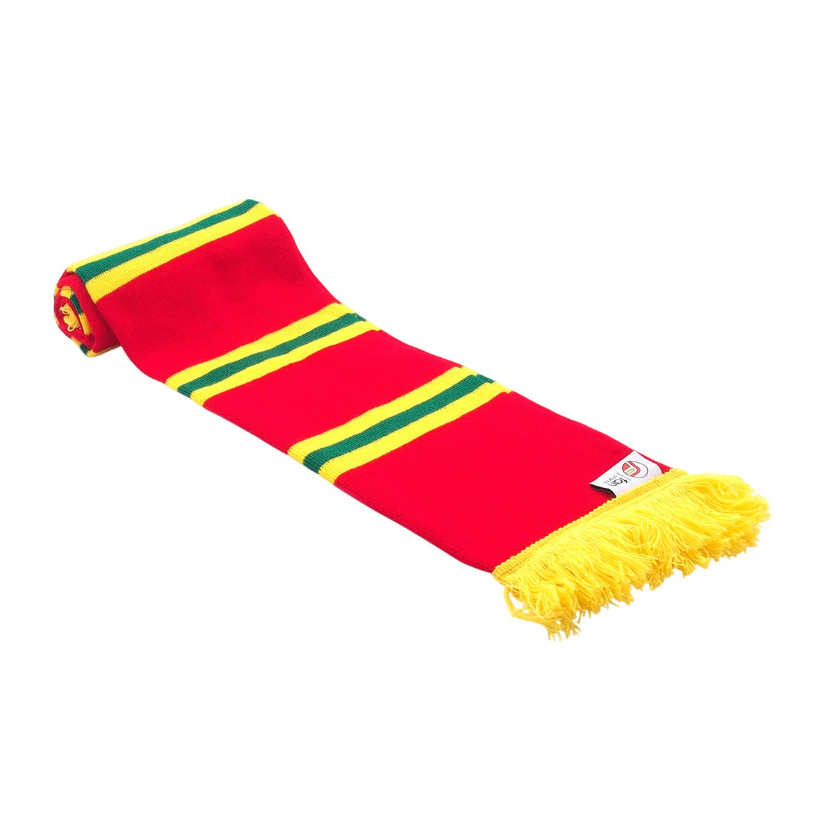 Red-Yellow-Green - Back - Fan Originals Unisex Adult Wales Retro Hat And Scarf Set