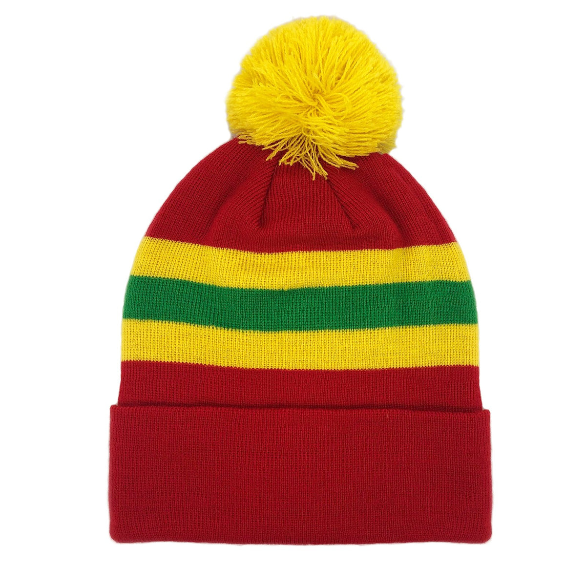 Red-Yellow-Green - Side - Fan Originals Unisex Adult Wales Retro Hat And Scarf Set