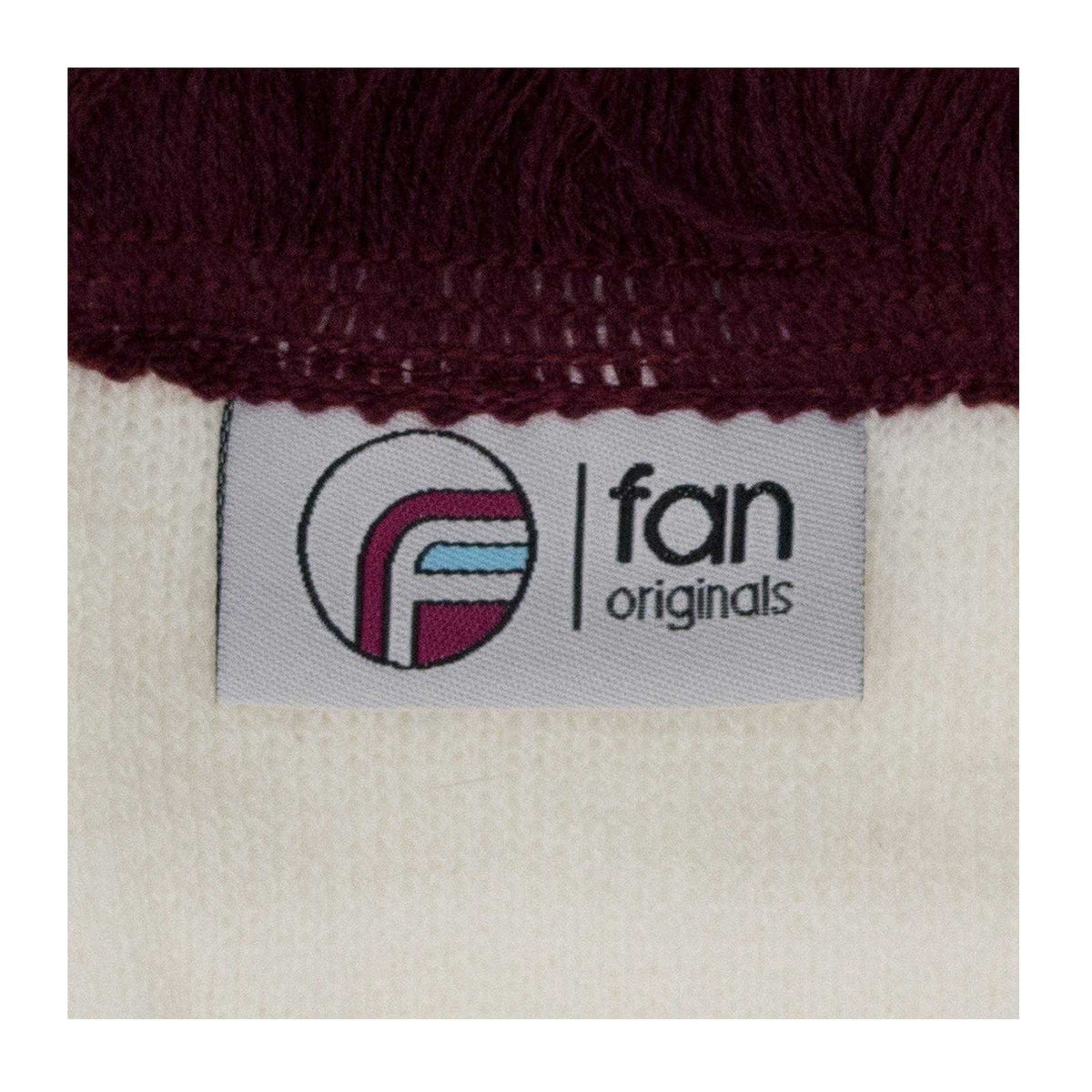 White - Pack Shot - Fan Originals Unisex Adult Burnley Hat And Scarf Set