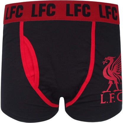 Anfield Red - Back - Liverpool FC Mens Boxer Shorts (Pack of 2)