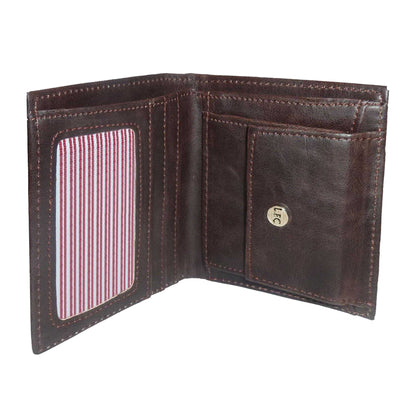 Brown - Back - Liverpool FC Luxury Crest Faux Leather Football Wallet