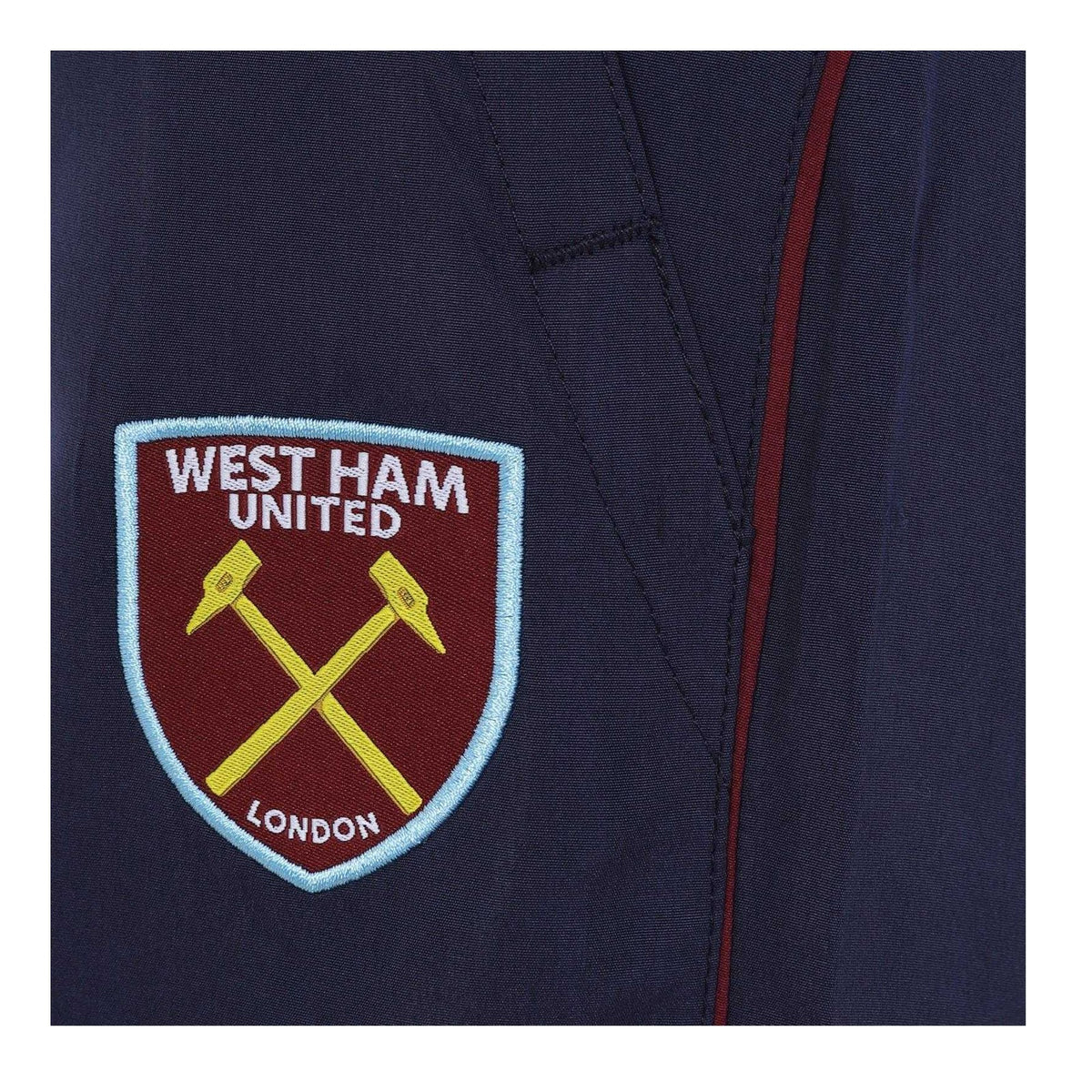 Navy Blue-Maroon - Close up - West Ham United FC Boys Tracksuit