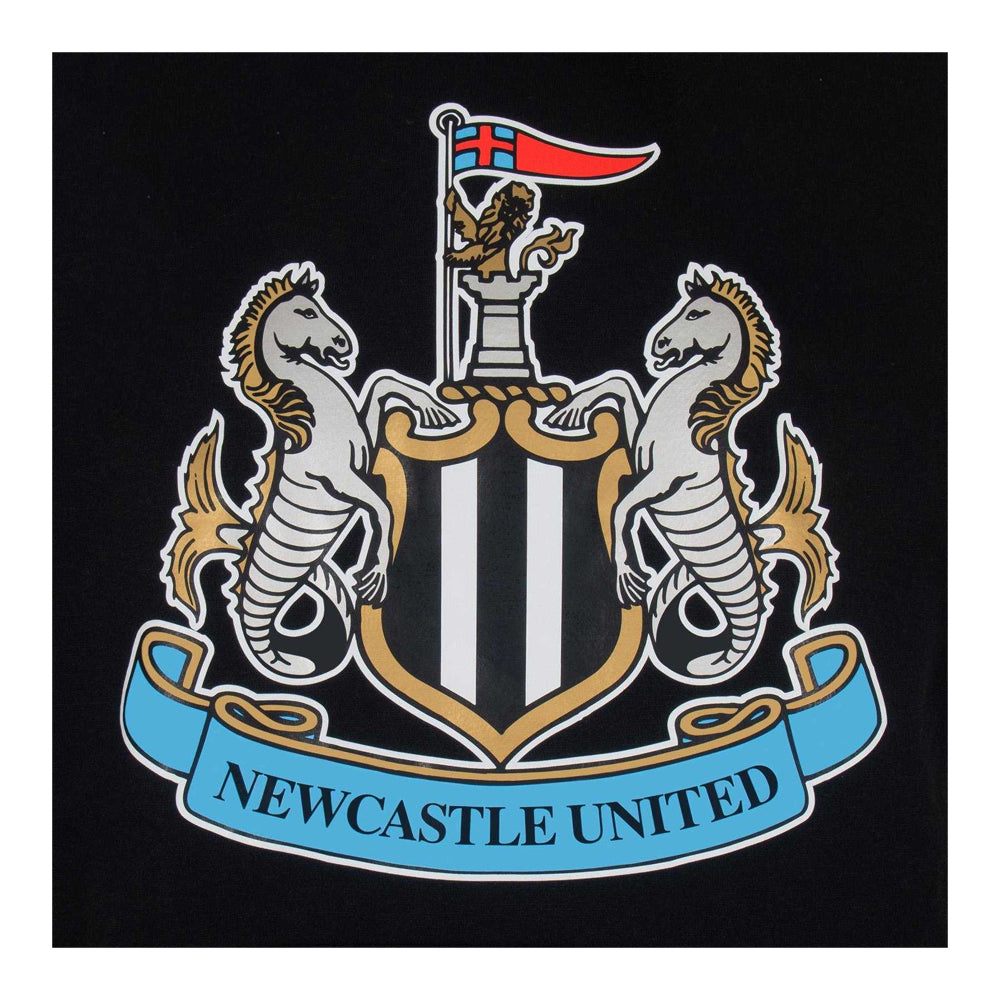 Black - Side - Newcastle United FC Boys Graphic Fleece Hoodie