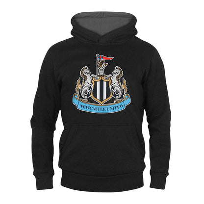 Black - Front - Newcastle United FC Boys Graphic Fleece Hoodie