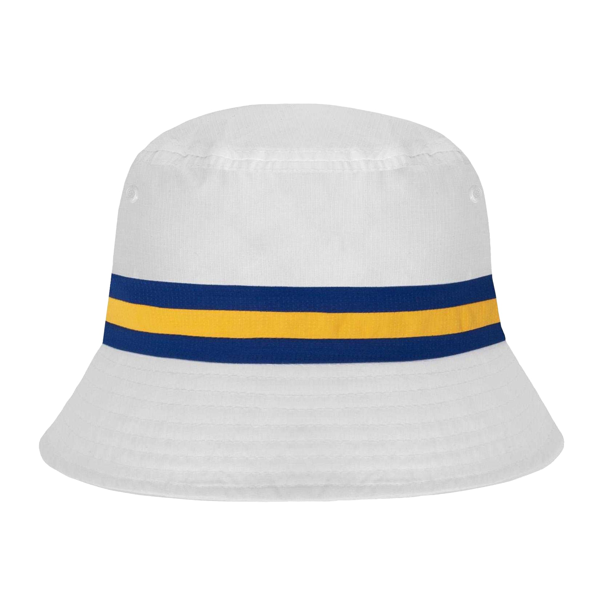 White - Back - Fan Originals Leeds Bucket Hat