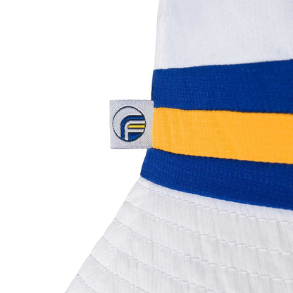 White - Side - Fan Originals Leeds Bucket Hat