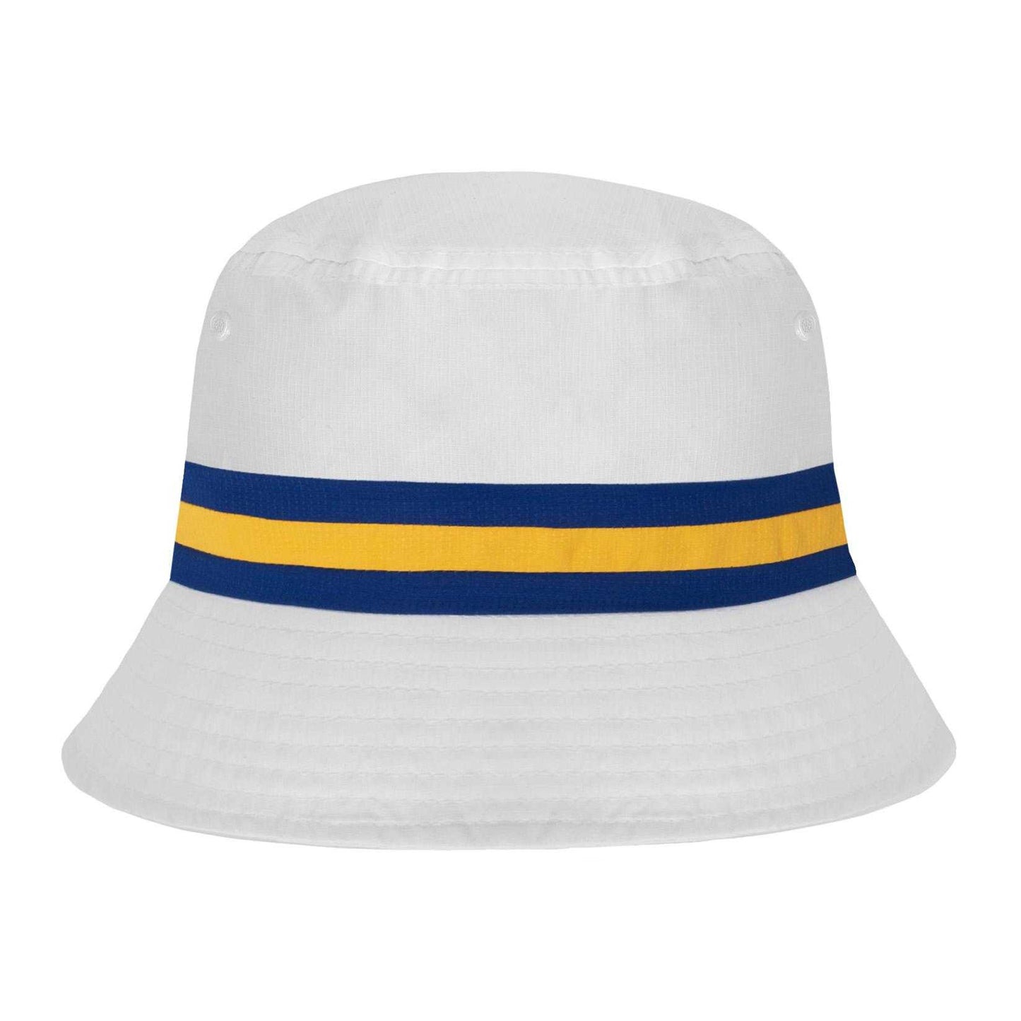 White - Back - Fan Originals Leeds Rose Bucket Hat