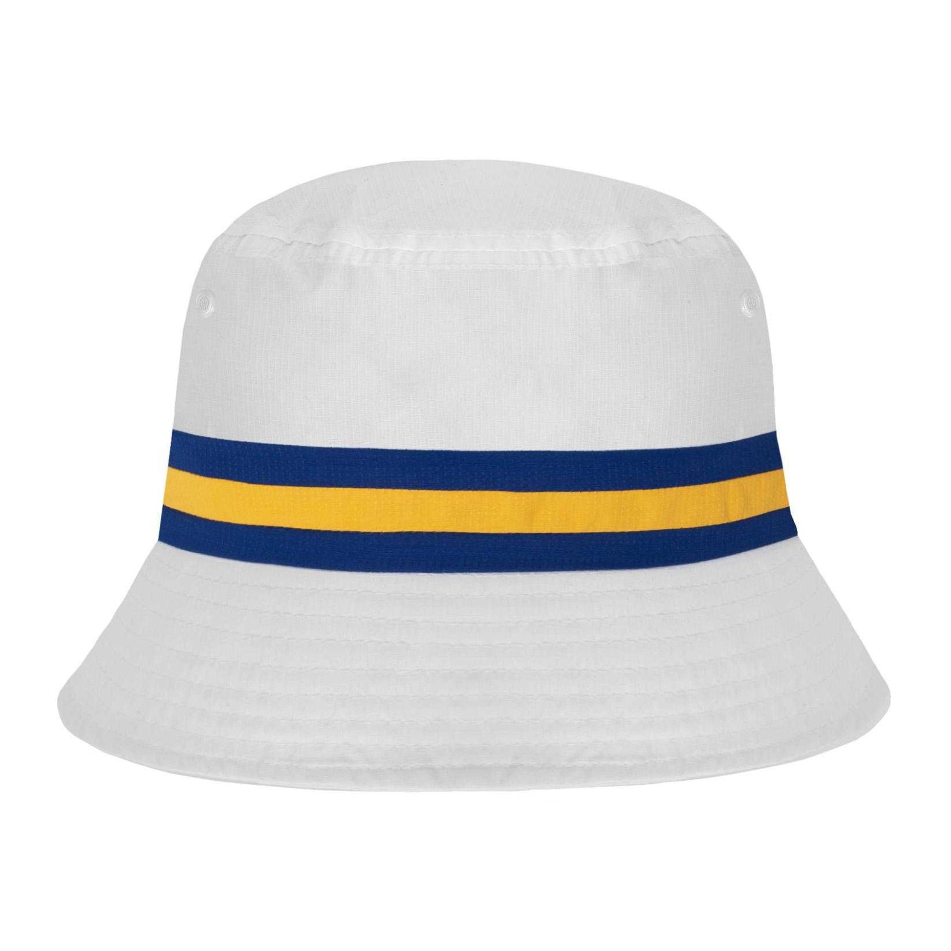 White - Back - Fan Originals Leeds Rose Bucket Hat