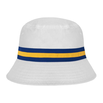 White - Back - Fan Originals Leeds Rose Bucket Hat