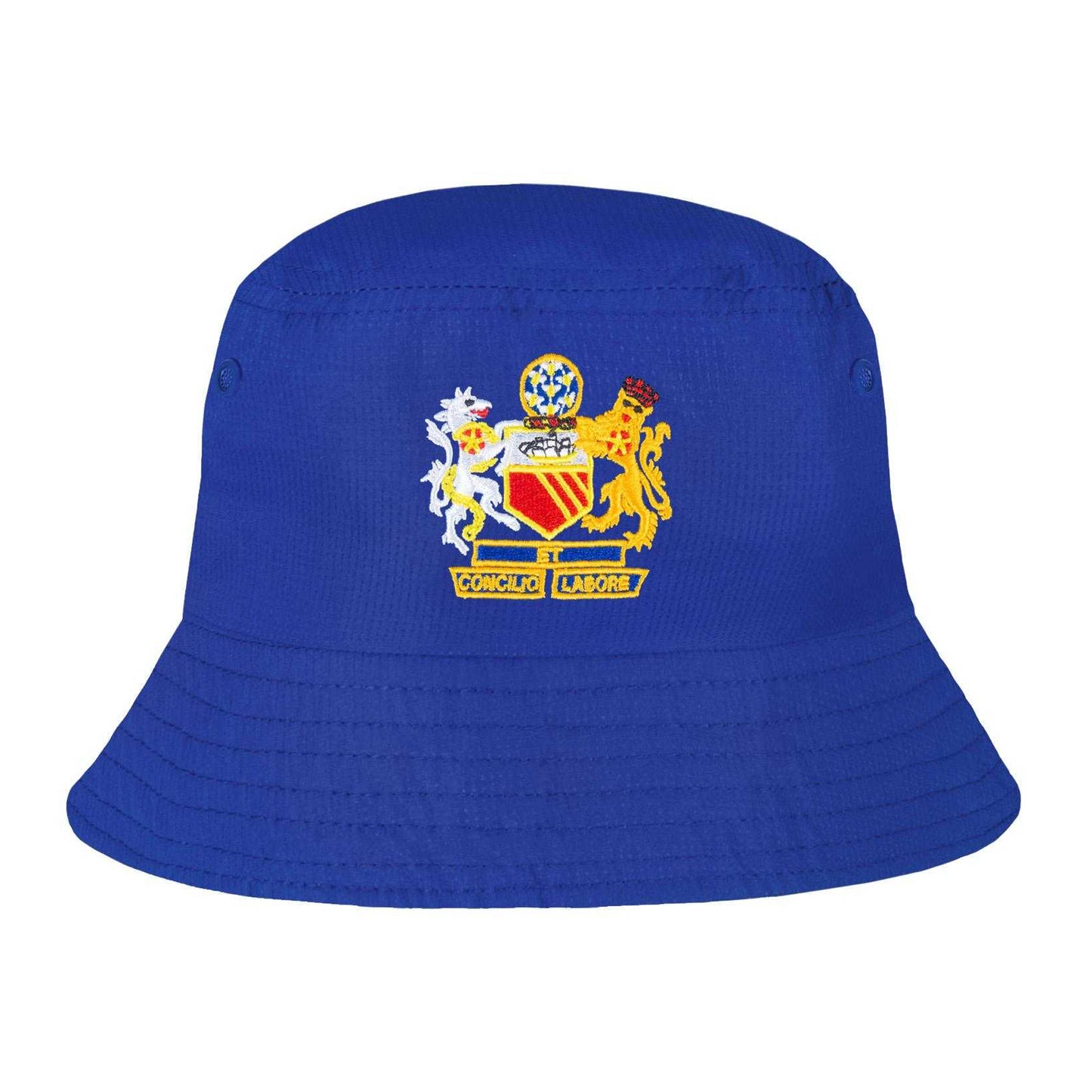 Blue - Front - Fan Originals Manchester 68 Crest Bucket Hat