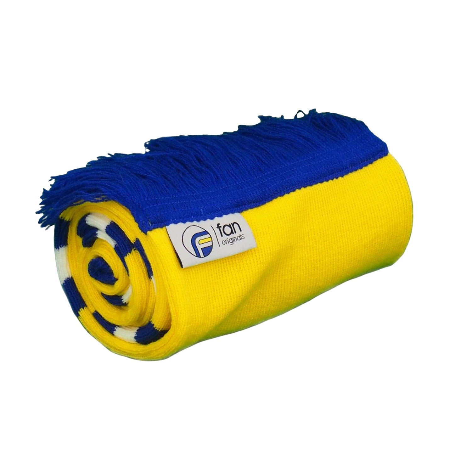 Yellow - Back - Fan Originals 3 Stripes Bar Scarf