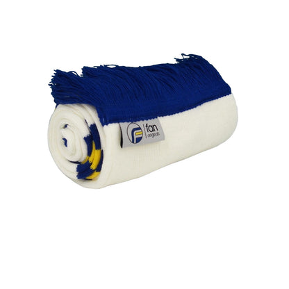 White - Back - Fan Originals 3 Stripes Bar Scarf