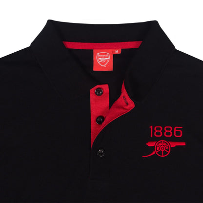 Black - Lifestyle - Arsenal FC Mens Contrast Polo Shirt