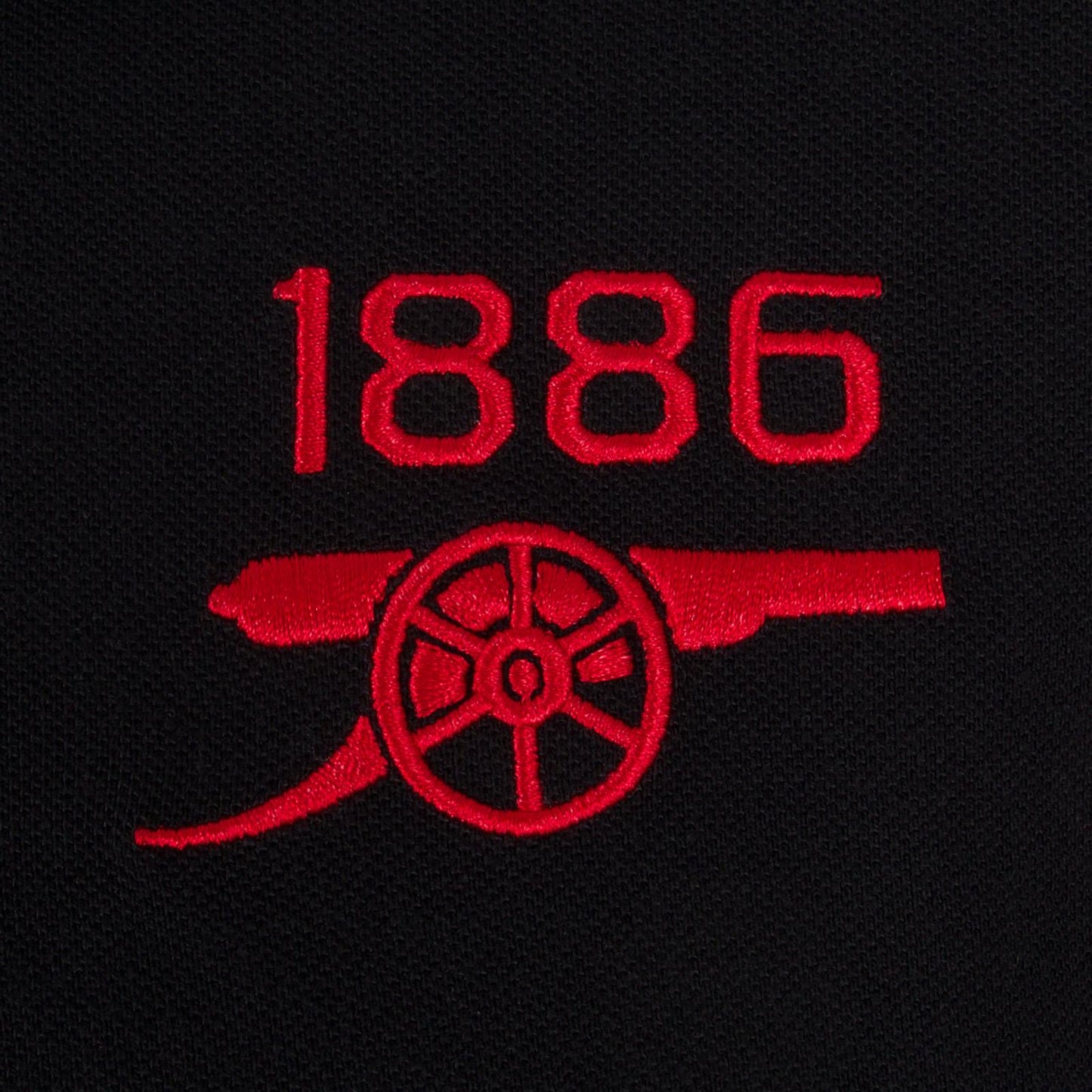 Black - Pack Shot - Arsenal FC Mens Contrast Polo Shirt