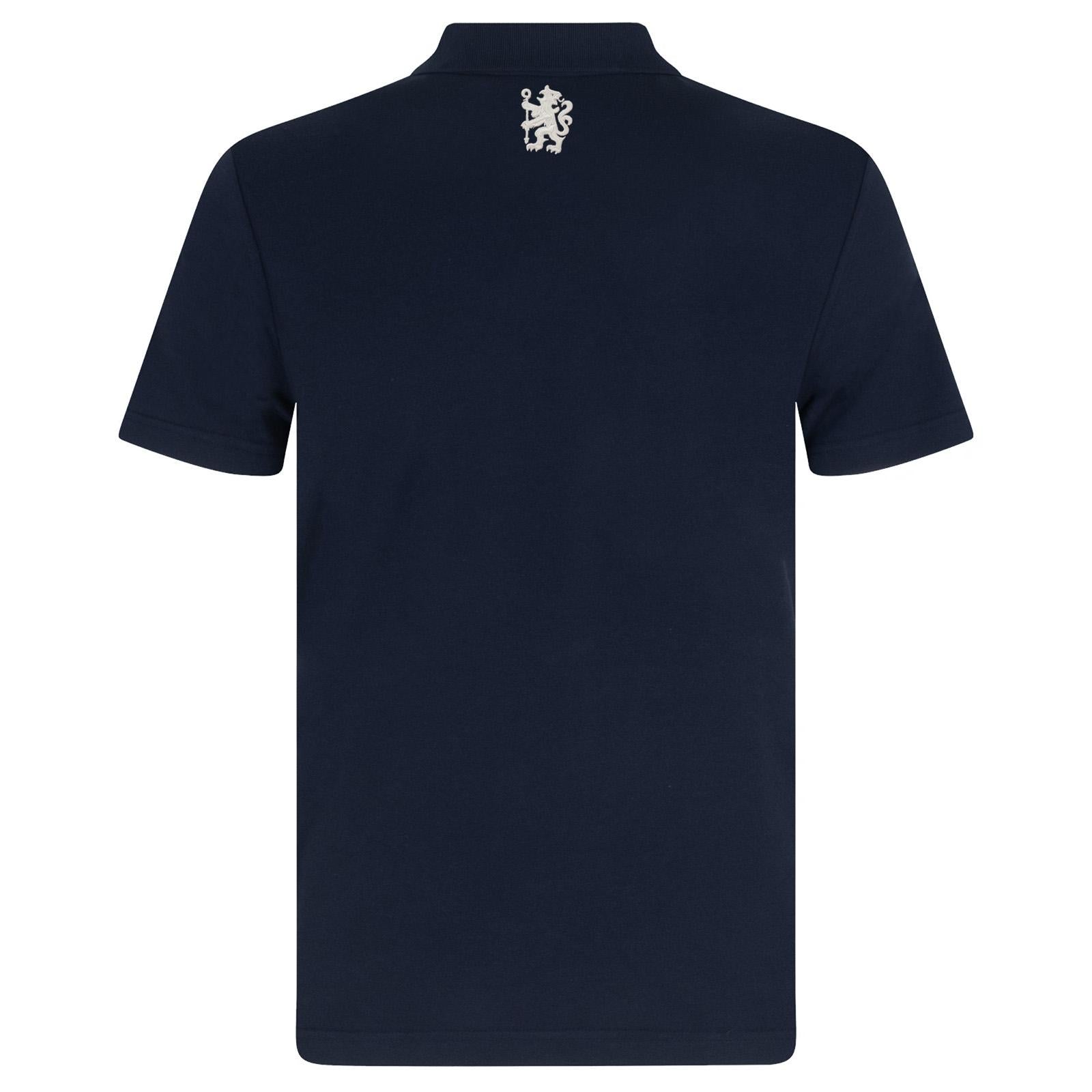 Navy Blue - Lifestyle - Chelsea FC Mens Crest Polo Shirt
