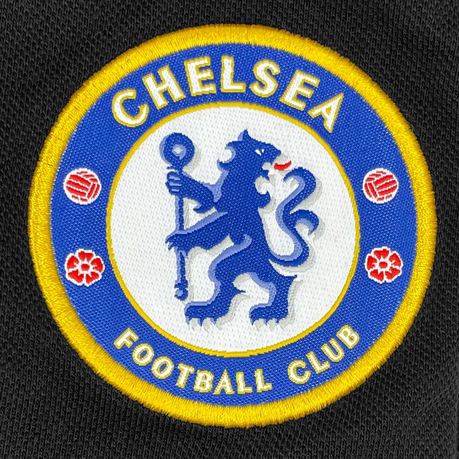 Black - Back - Chelsea FC Mens Crest Polo Shirt