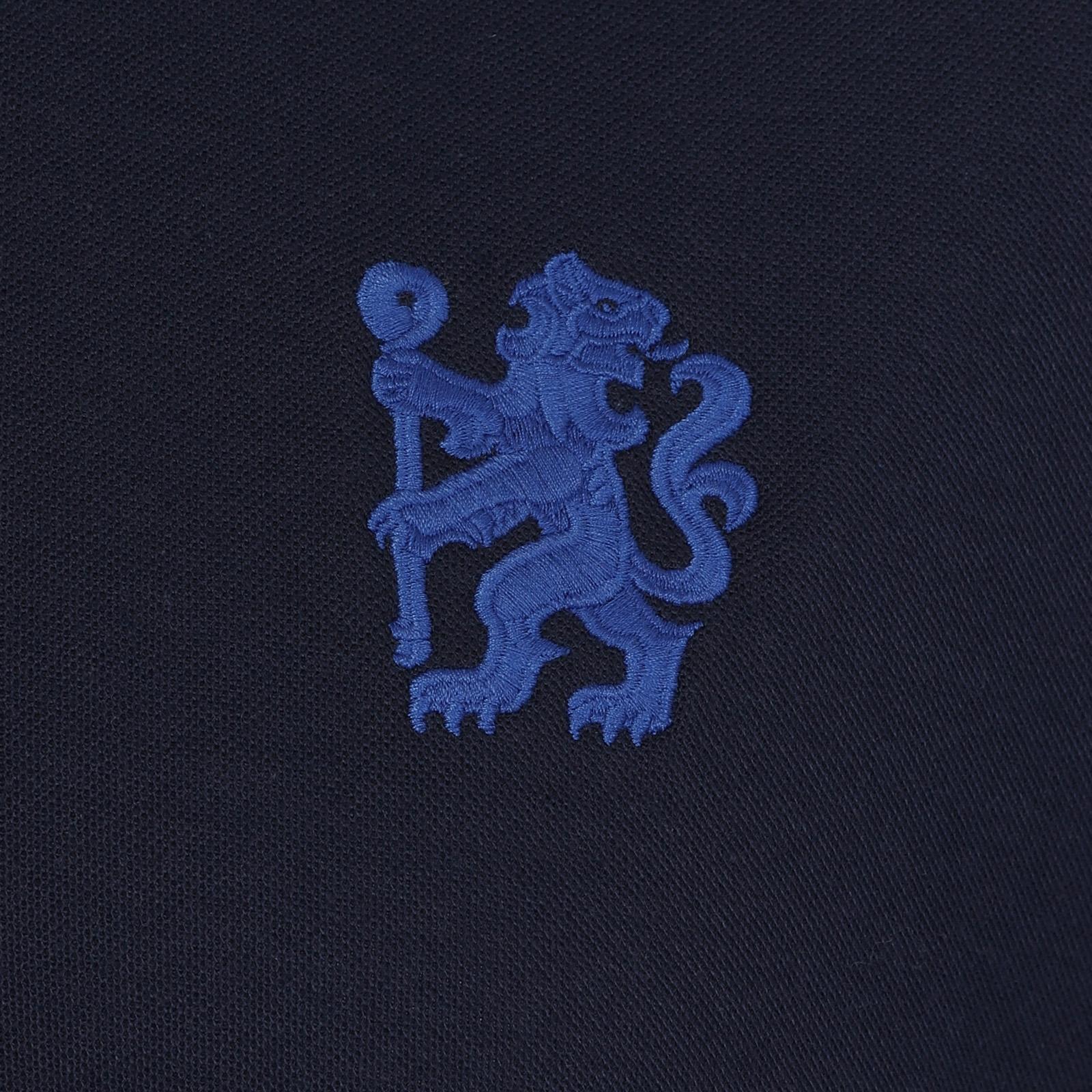 Navy - Lifestyle - Chelsea FC Mens Contrast Polo Shirt