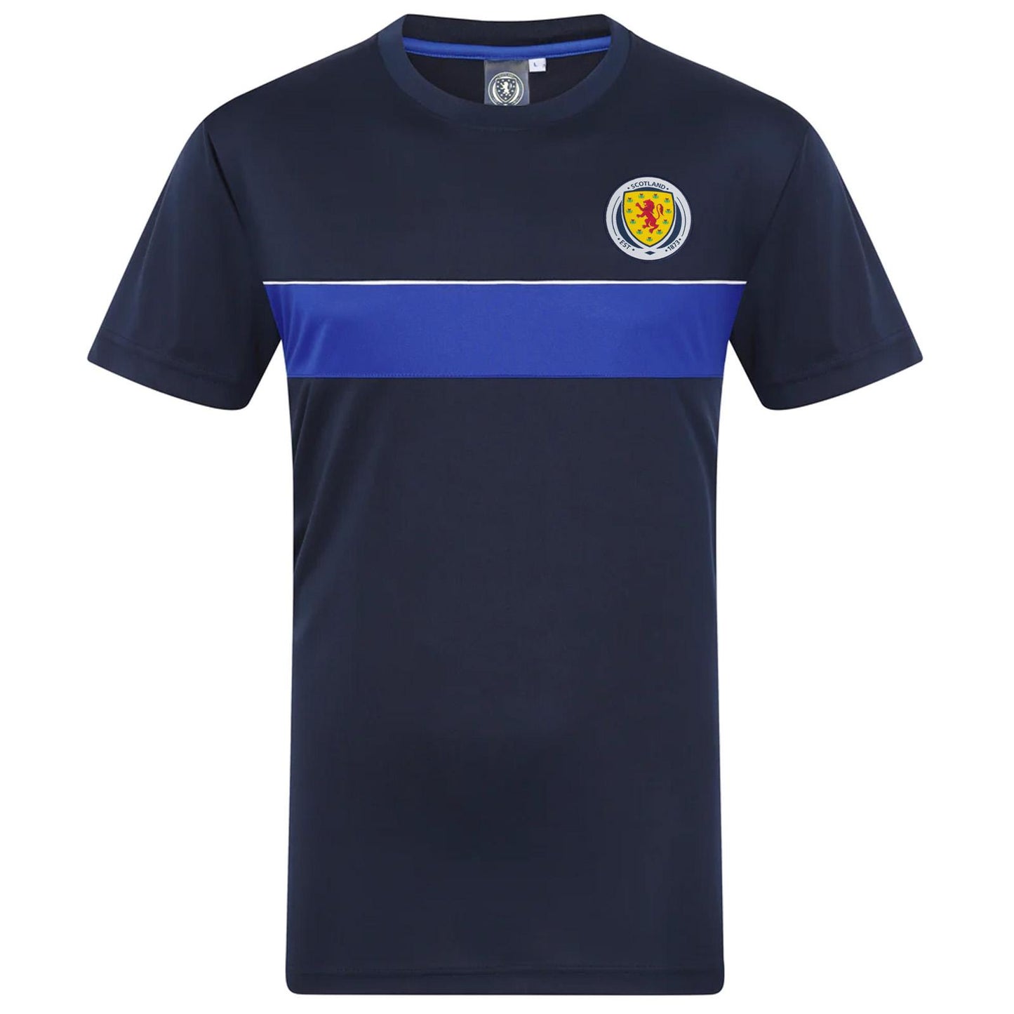 Navy Blue - Front - Scottish FA Mens Gifts Polyester T-Shirt