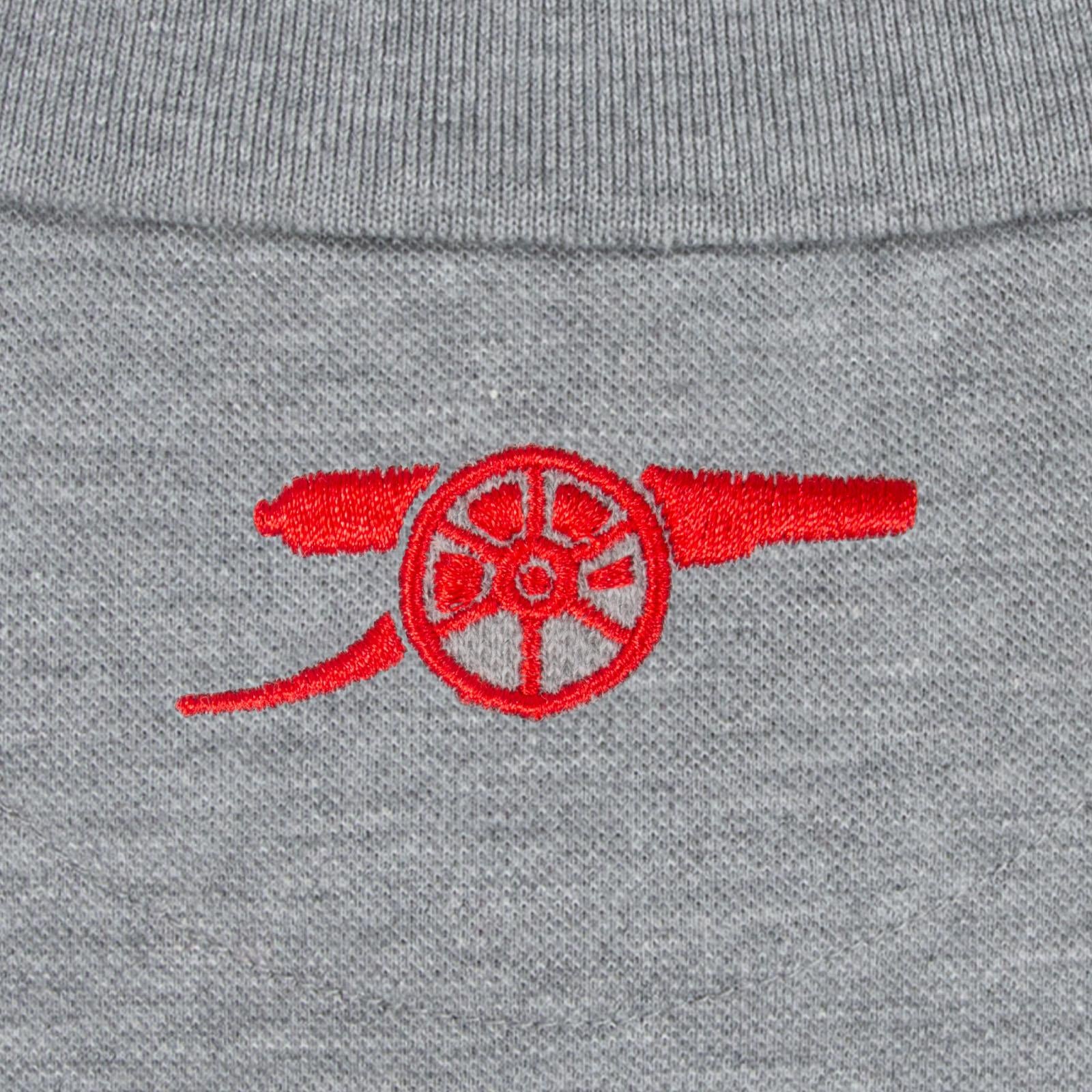 Grey - Pack Shot - Arsenal FC Mens Polo Shirt
