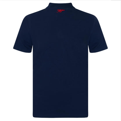 Navy Blue - Back - Arsenal FC Mens Polo Shirt