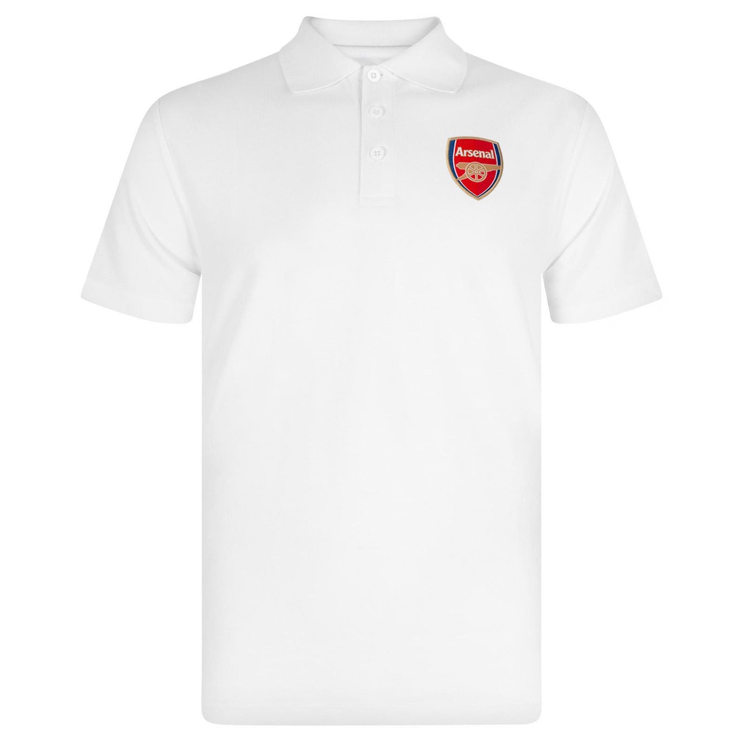 White - Back - Arsenal FC Mens Polo Shirt