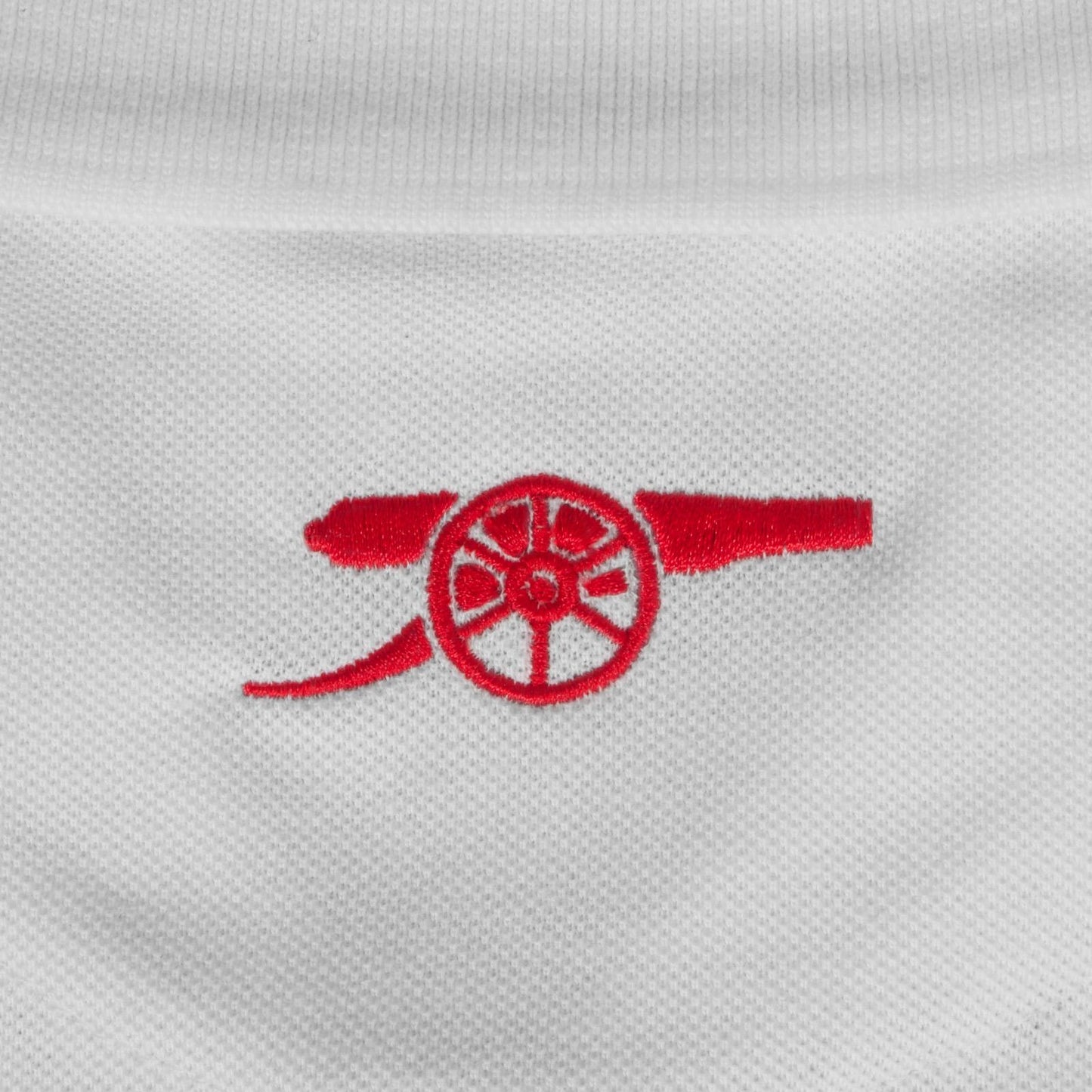 White - Pack Shot - Arsenal FC Mens Polo Shirt