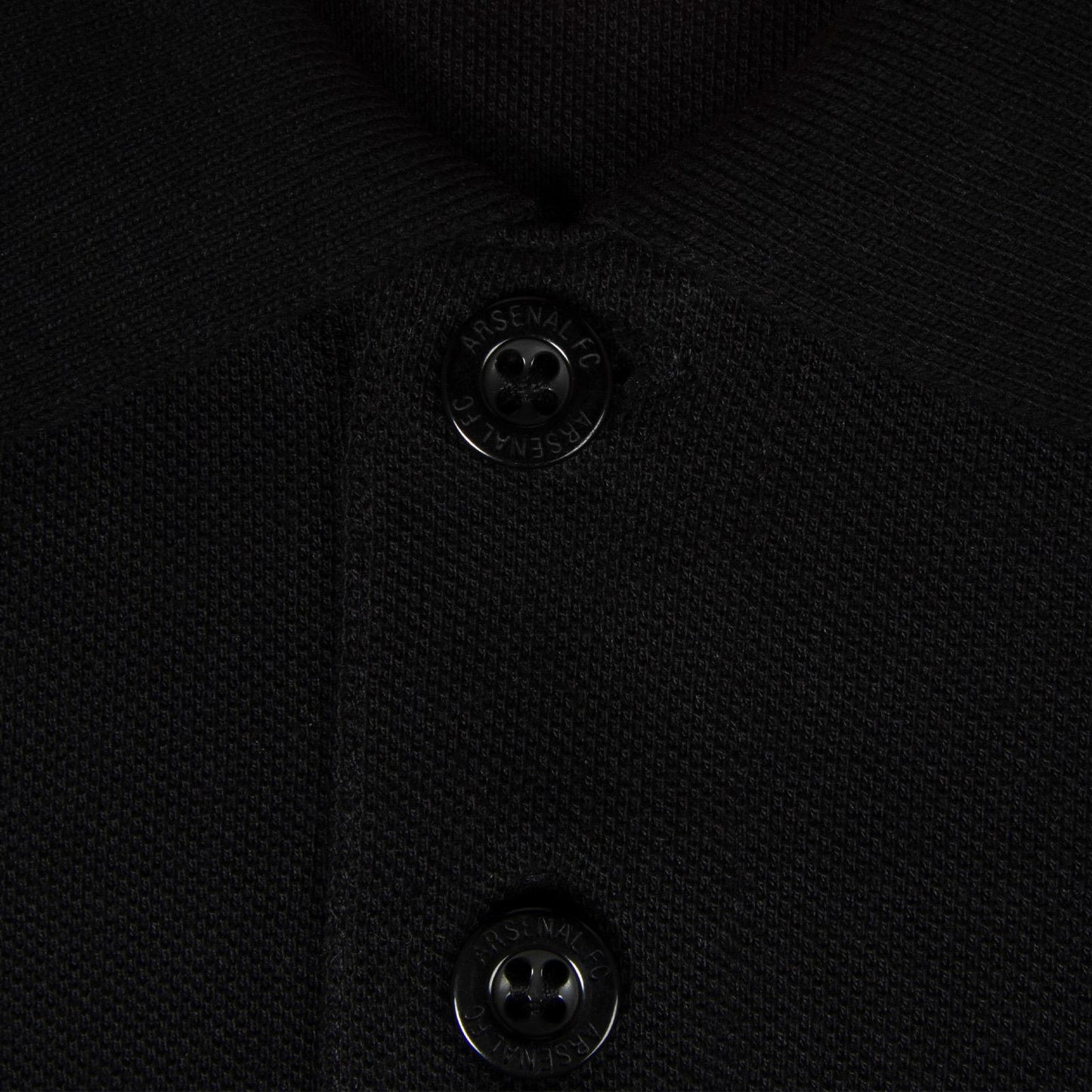 Black - Close up - Arsenal FC Mens Polo Shirt