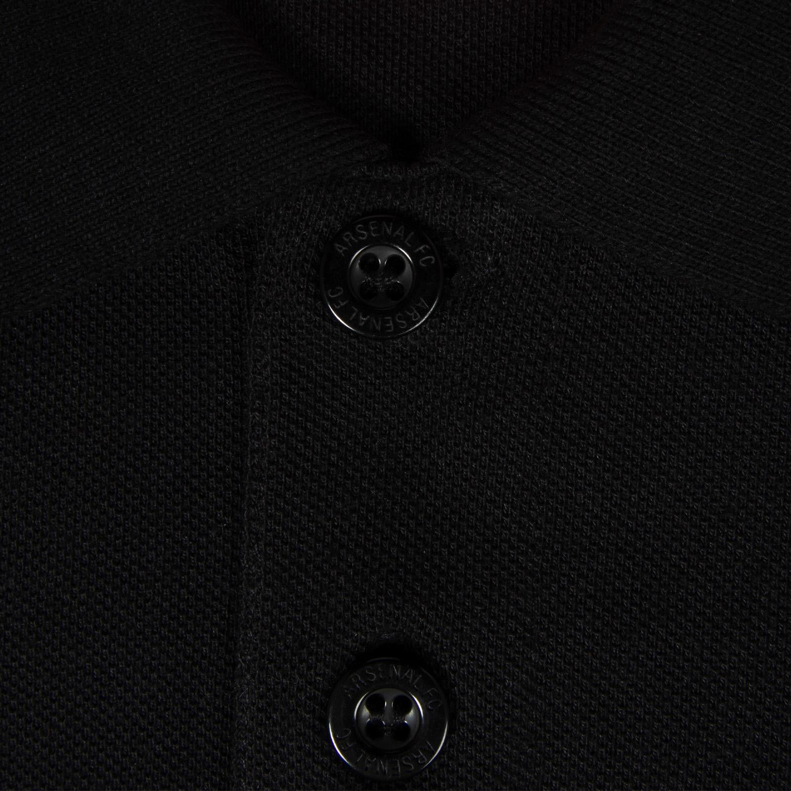 Black - Close up - Arsenal FC Mens Polo Shirt