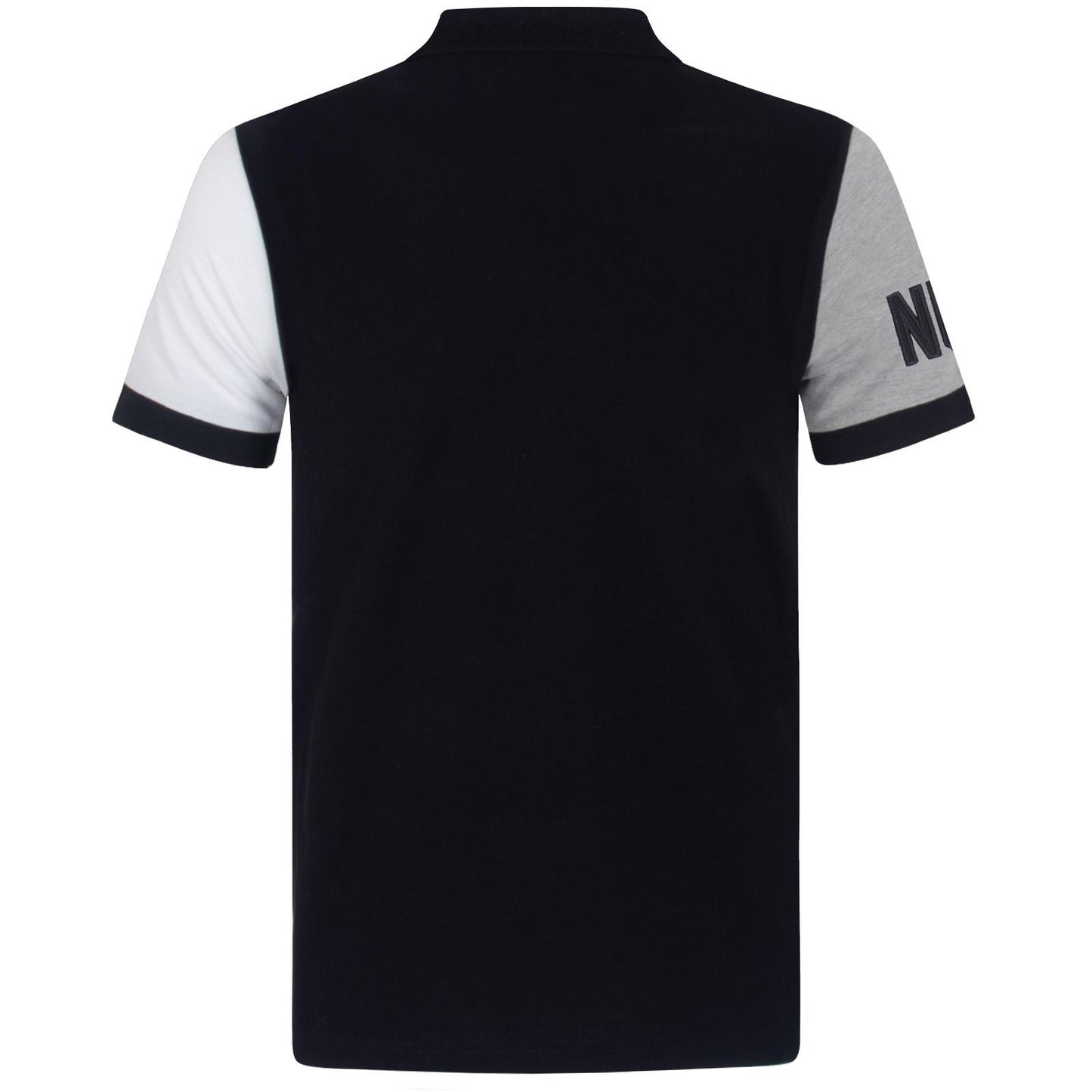 Black - Back - Newcastle United FC Mens Contrast Polo Shirt