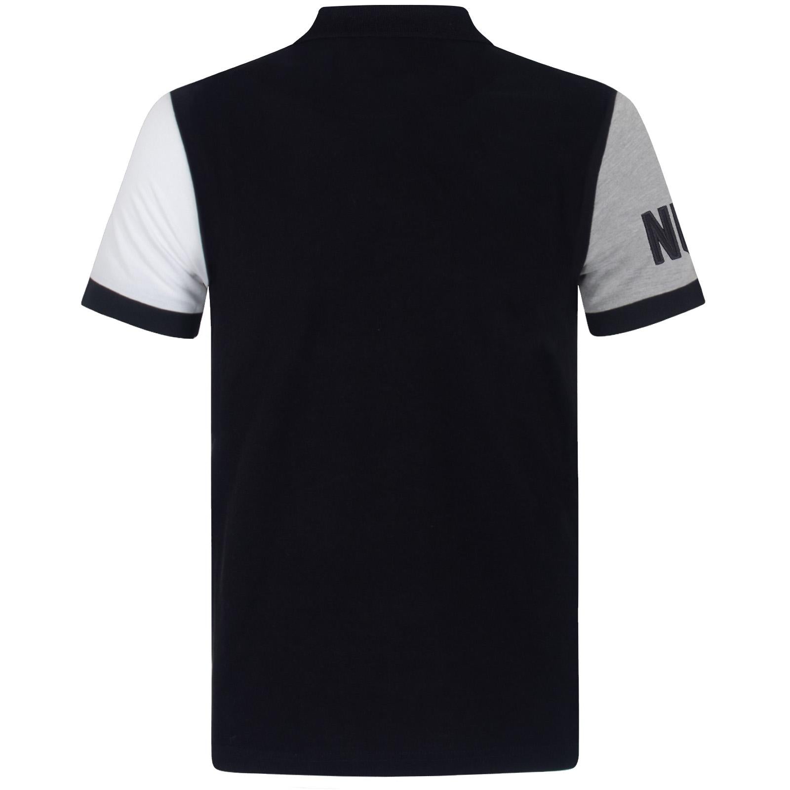 Black - Back - Newcastle United FC Mens Contrast Polo Shirt