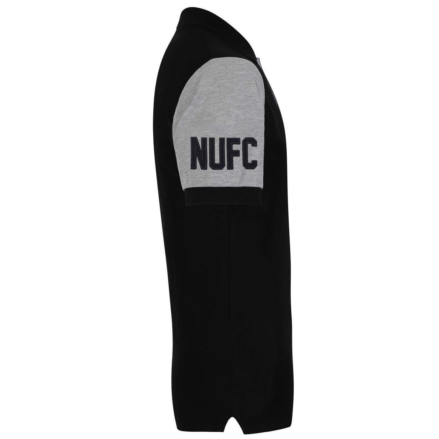 Black - Side - Newcastle United FC Mens Contrast Polo Shirt