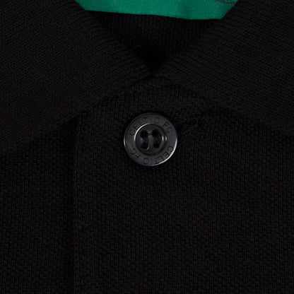 Black - Side - Celtic FC Mens Crest Polo Shirt