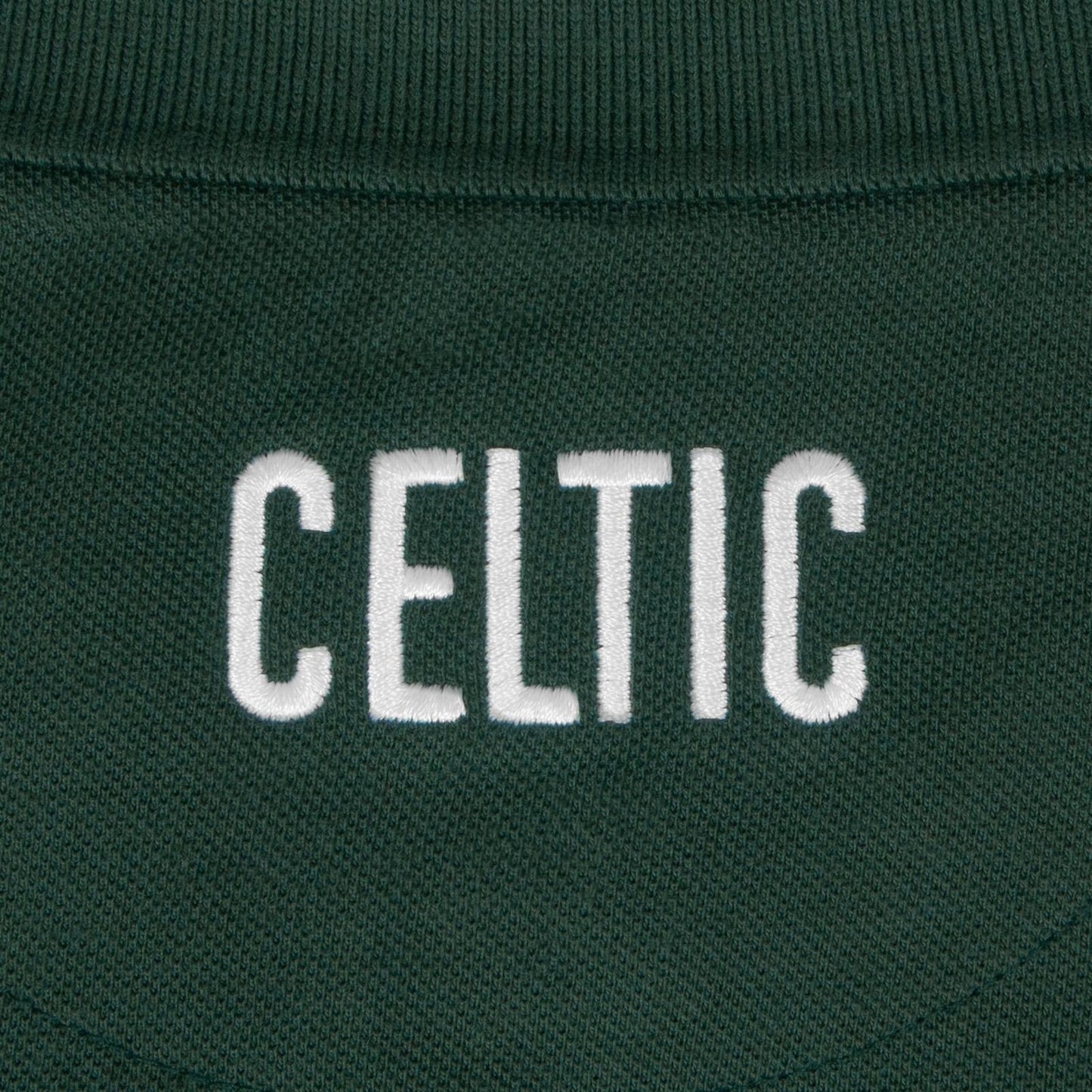 Green - Pack Shot - Celtic FC Mens Crest Polo Shirt