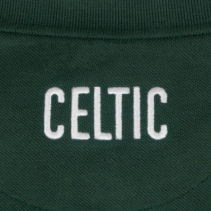 Green - Pack Shot - Celtic FC Mens Crest Polo Shirt
