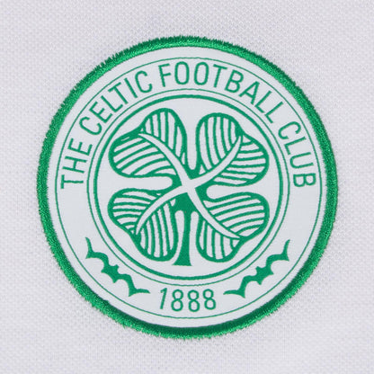 White - Side - Celtic FC Mens Crest Polo Shirt
