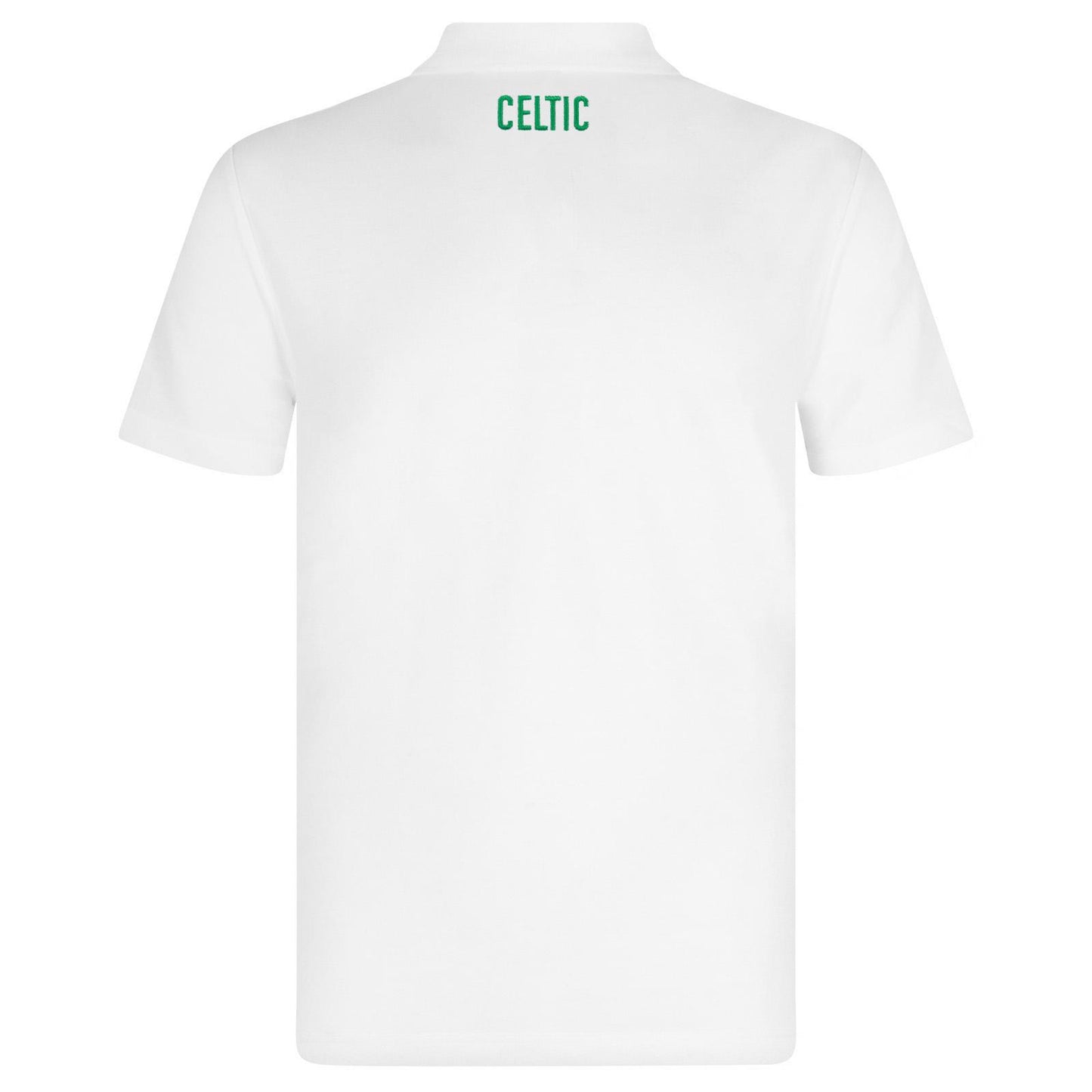 White - Lifestyle - Celtic FC Mens Crest Polo Shirt