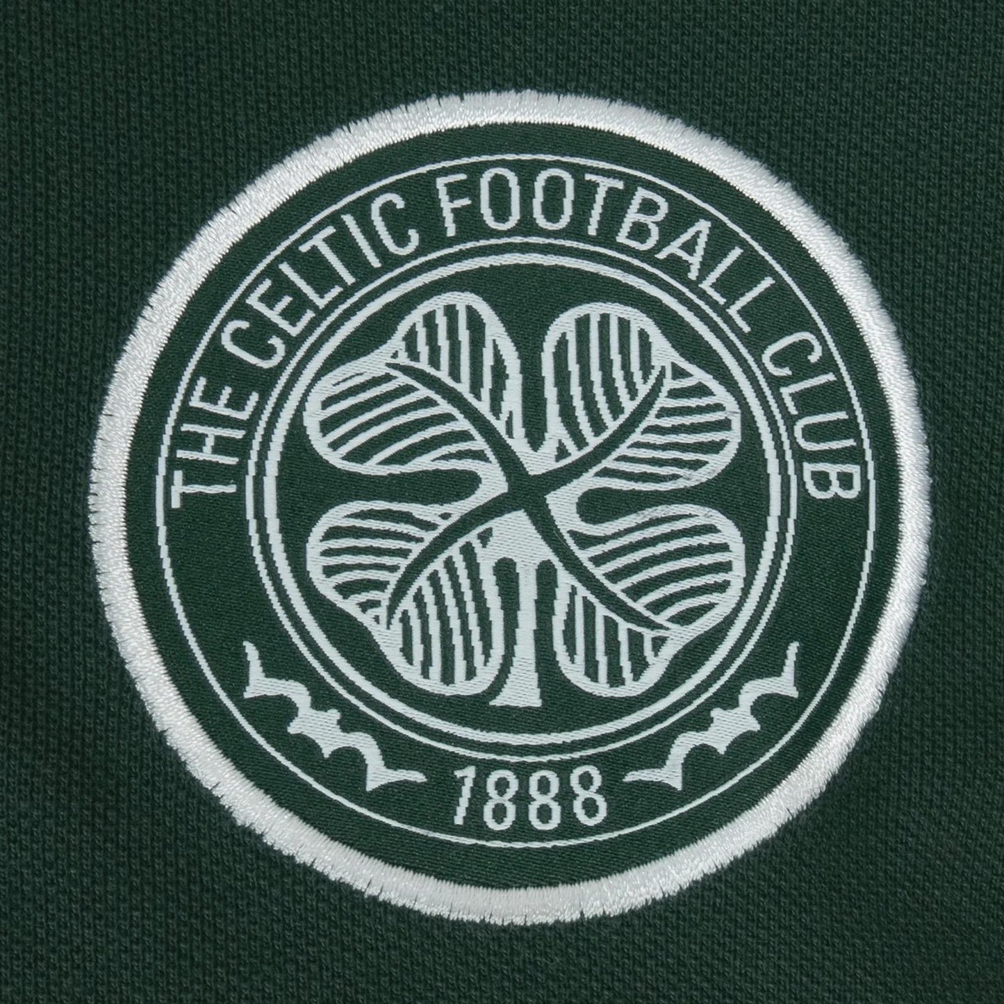 Green - Side - Celtic FC Mens Crest Polo Shirt