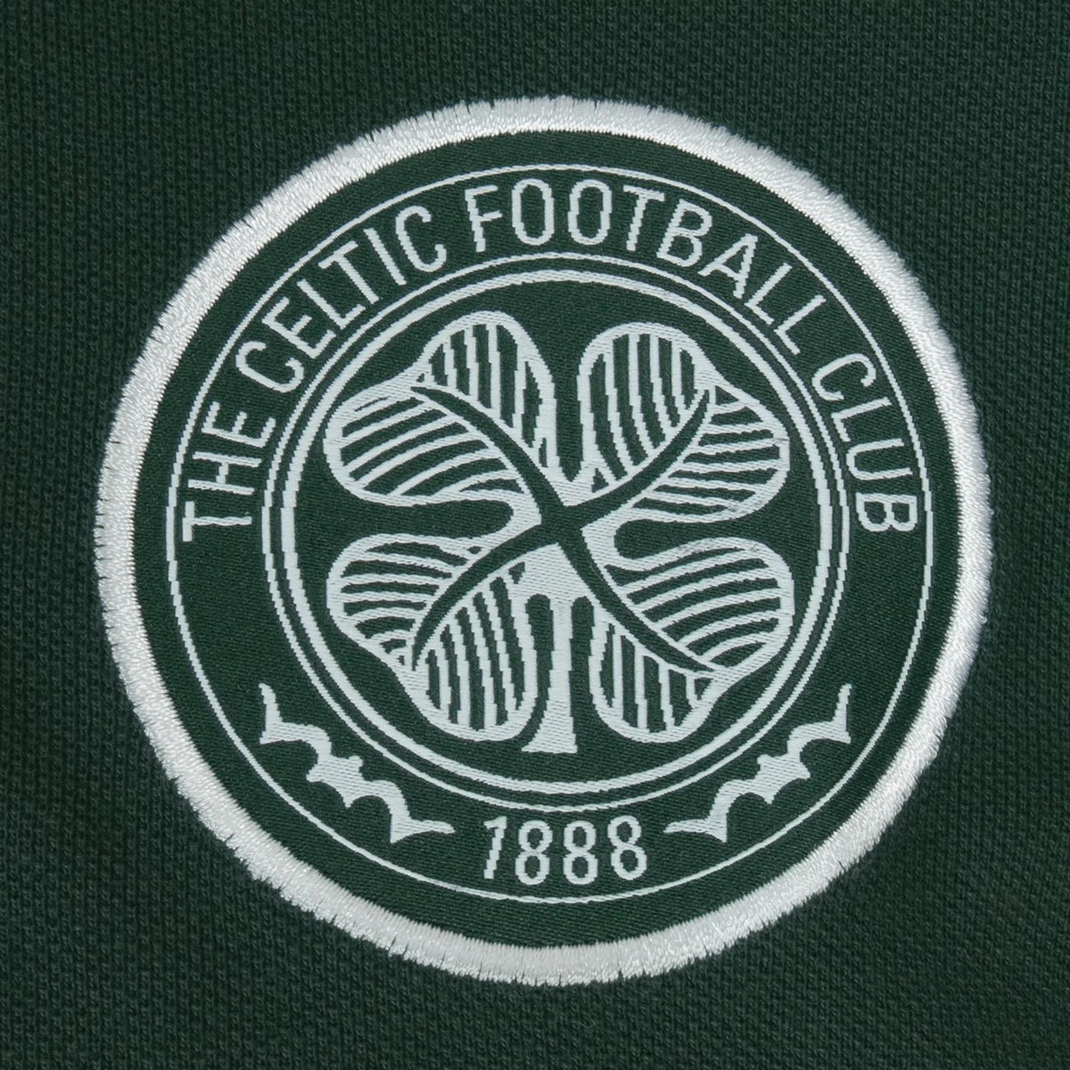 Green - Side - Celtic FC Mens Crest Polo Shirt