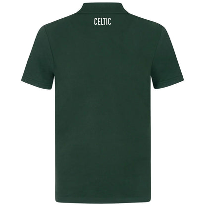 Green - Lifestyle - Celtic FC Mens Crest Polo Shirt