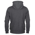 Grey - Back - Chelsea FC Mens Fleece Full Zip Hoodie