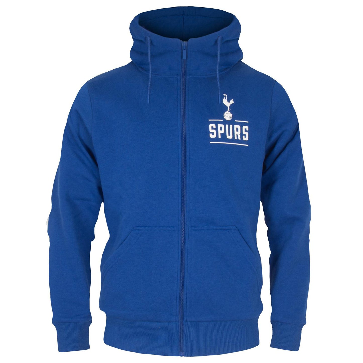 Marine Blue - Front - Tottenham Hotspur FC Mens Fleece Full Zip Hoodie