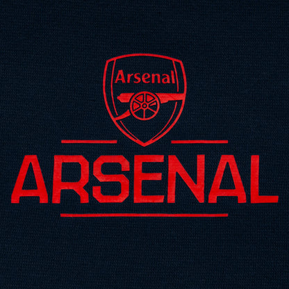 Navy Blue - Side - Arsenal FC Boys Fleece Full Zip Hoodie