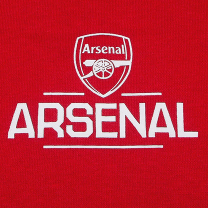 Red - Side - Arsenal FC Boys Fleece Full Zip Hoodie