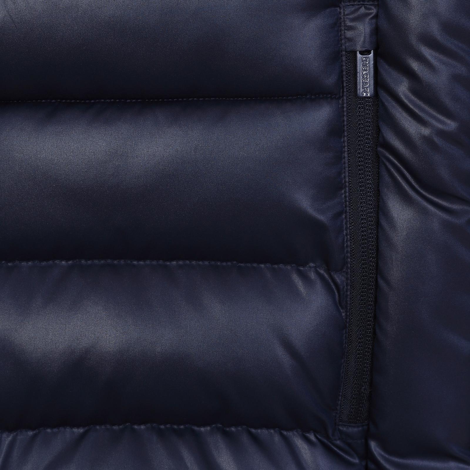 Navy - Side - Chelsea FC Mens Quilted Padded Gilet