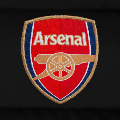 Black - Side - Arsenal FC Mens Quilted Padded Gilet