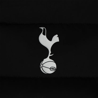 Black - Side - Tottenham Hotspur FC Mens Quilted Padded Gilet