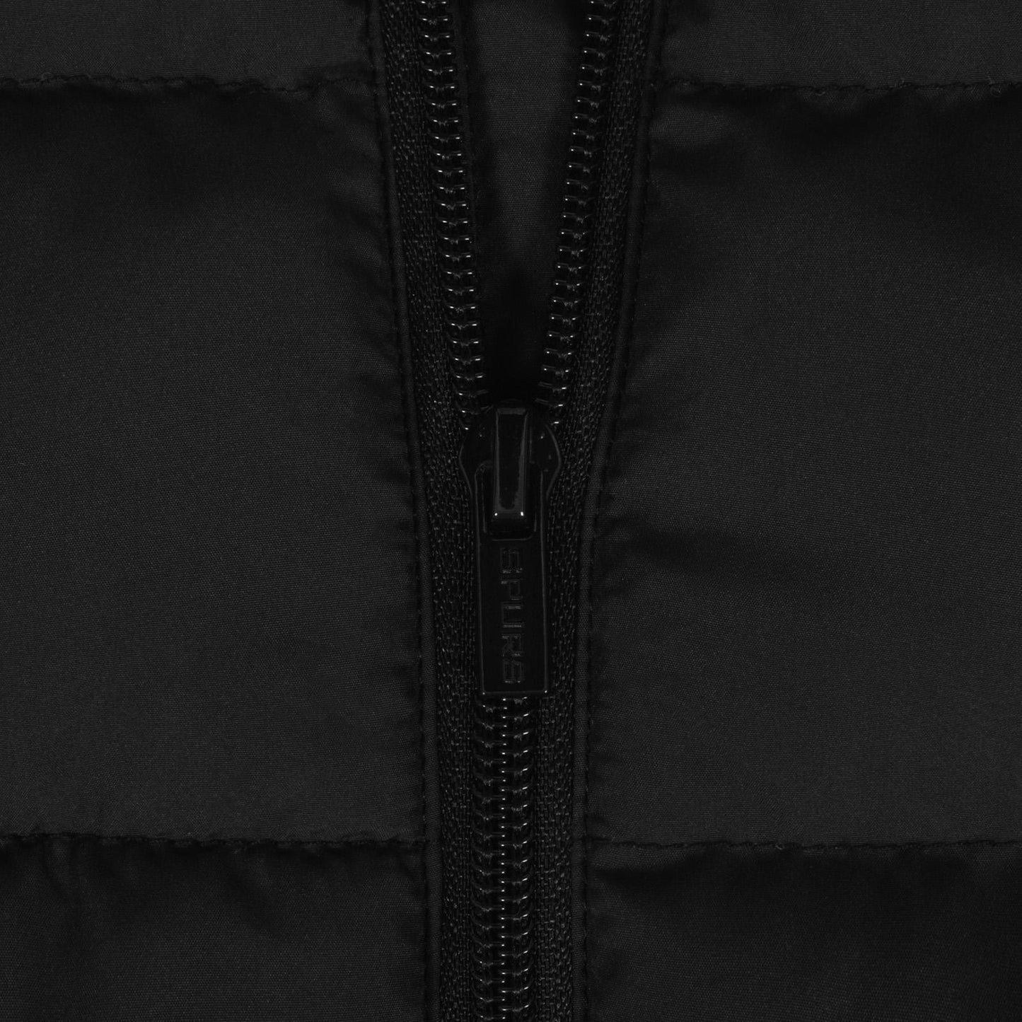 Black - Pack Shot - Tottenham Hotspur FC Mens Quilted Padded Gilet